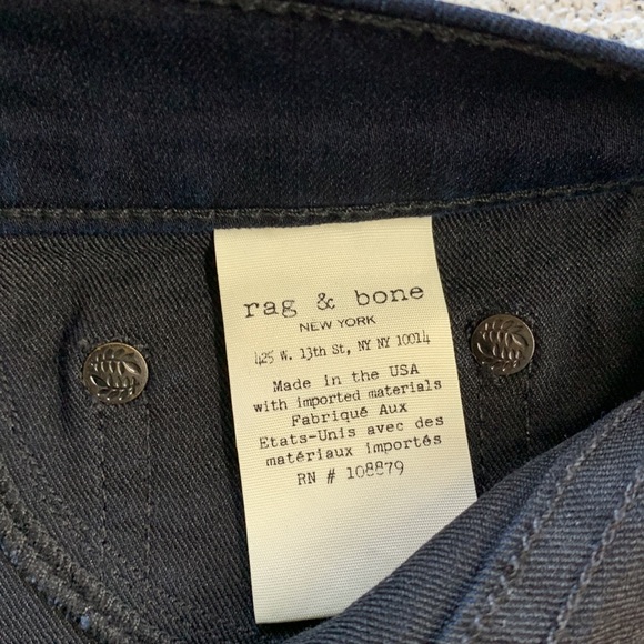 Rag and Bone Like-new Midnight Denim style 19125 - Picture 7 of 9